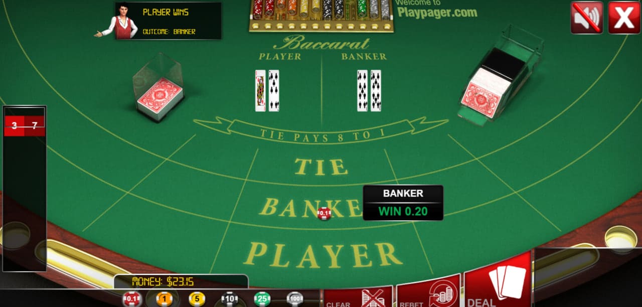Baccarat jogo de casino online no Brasil