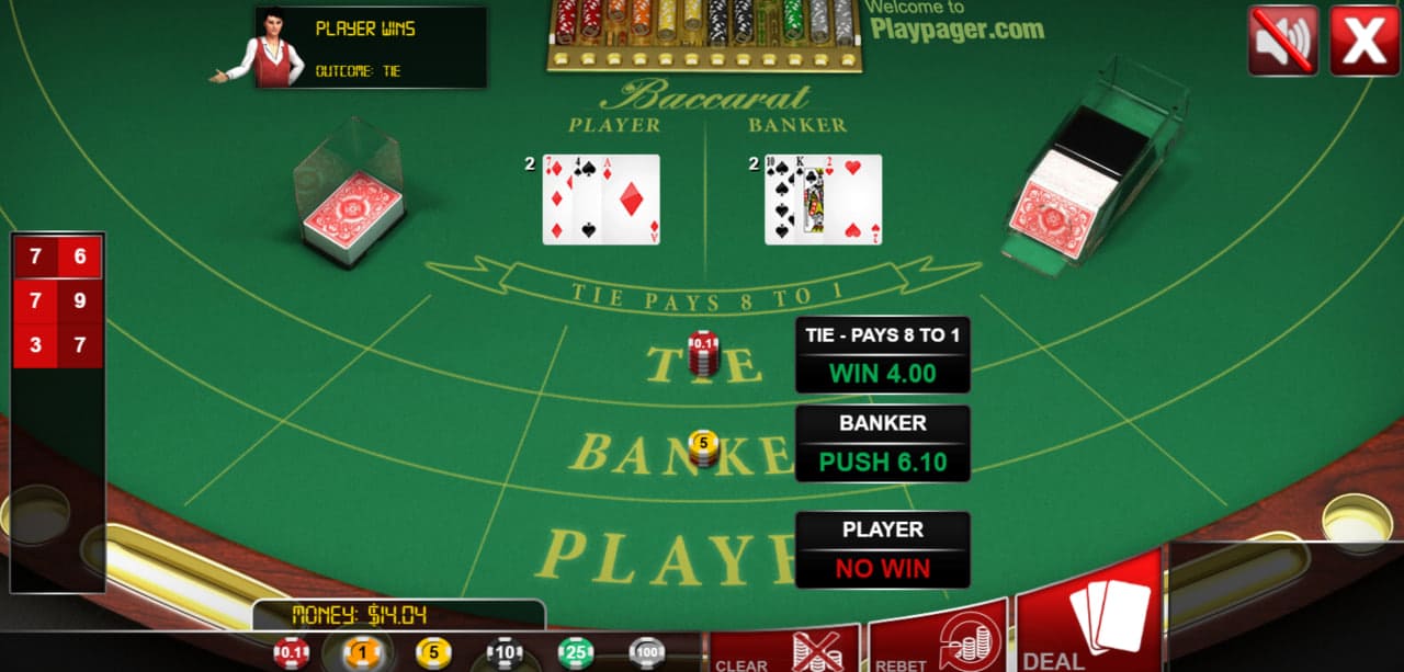 Baccarat jogo de casino online no Brasil